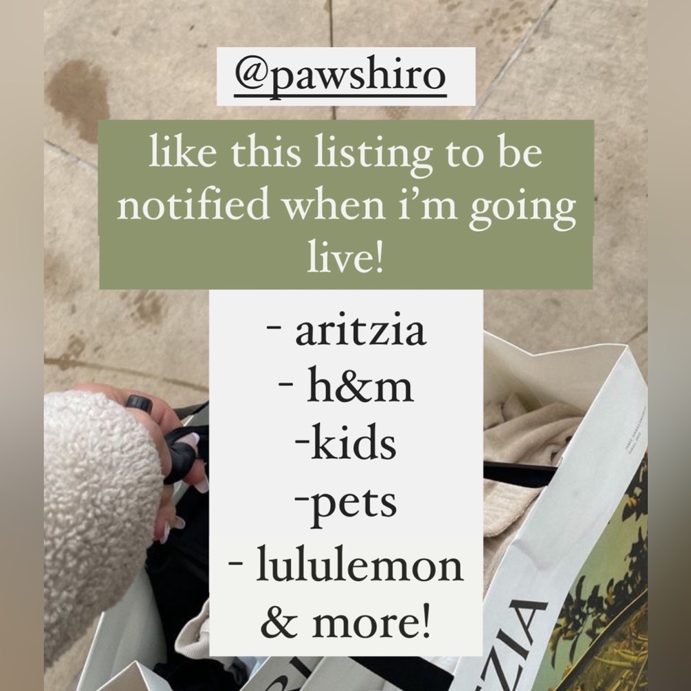 Like this listing to be notified when I go LIVE!!!